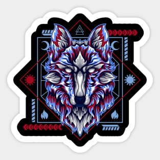 space wolf Sticker